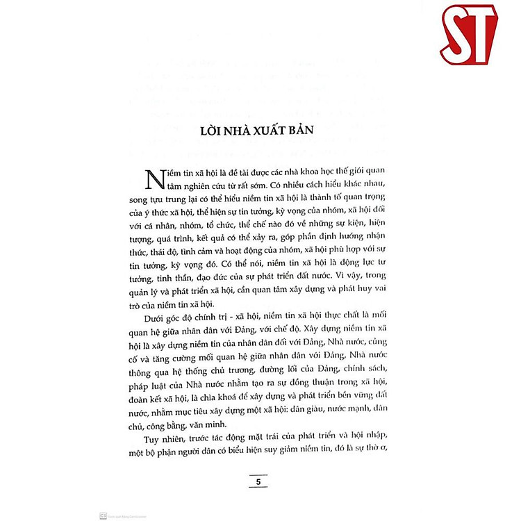 Niềm Tin Xã Hội - Lý Luận Và Thực Tiễn - Ảnh 3