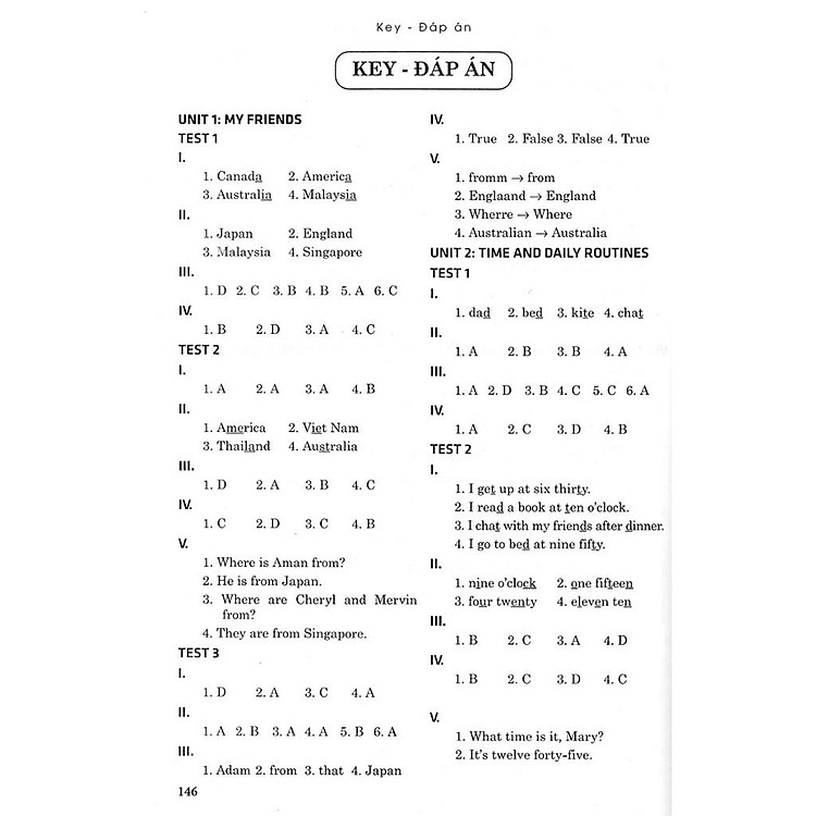Đề Kiểm Tra Tiếng Anh 4 - Có Đáp Án - Ảnh 5