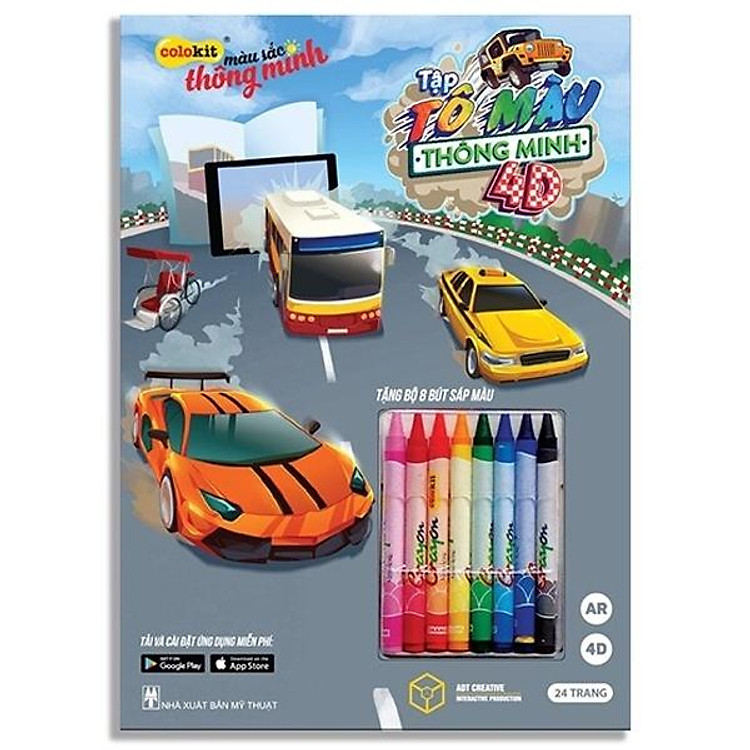 Bộ Tập Tô Màu Thông Minh 4D Colokit CB-C023 (4 chiếc)