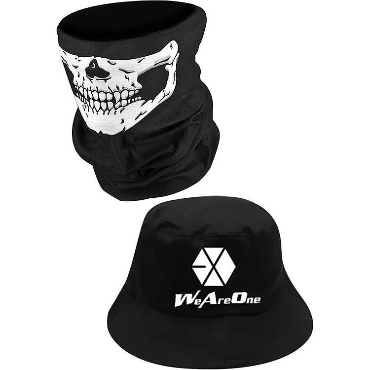 Bộ Mũ Bucket (We Are One) Và Khăn Phượt Đen