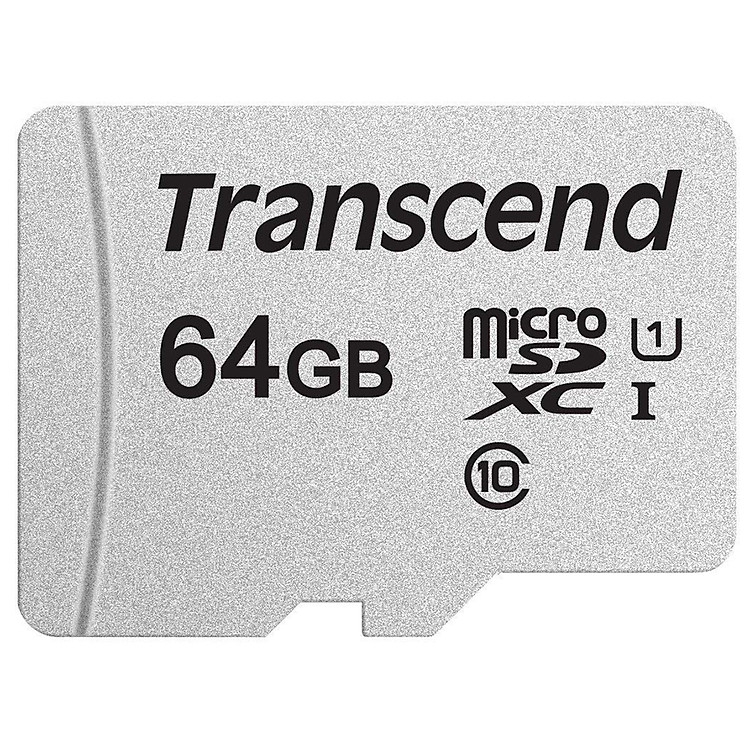 Thẻ Nhớ Micro SD Premium Transcend 64GB Class 10 - 45MB/s - Hàng Chính Hãng