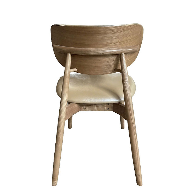Ghế ăn gỗ ash phong cách Châu Âu ALEX-P Nội thất Capta Ghế nhà hàng khung gỗ tần bì tựa ghế polywood verneer vân gỗ bọc nệm vải simili ALEX-P Nội thất Capta hcm