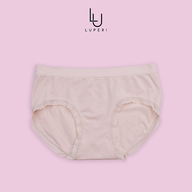 Quần Lót Nữ Lưng Cao Không Đường May LUPERI LU3QL755 Sợi Dệt Liền Co Giãn Mềm Mại Mát Mịn Dành Cho Người Béo Vòng Mông To