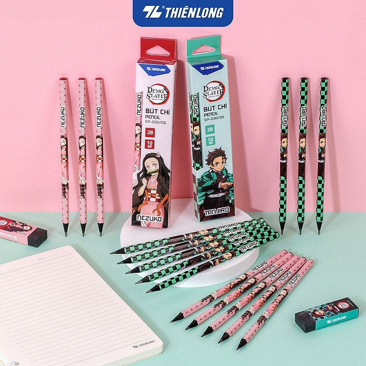 Bộ Bút Chì Gỗ Đen Thiên Long GP-030/DS (10 chiếc)