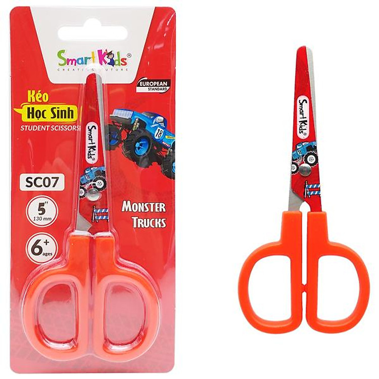 Kéo Học Sinh Monster Truck SC07 – Màu Đỏ