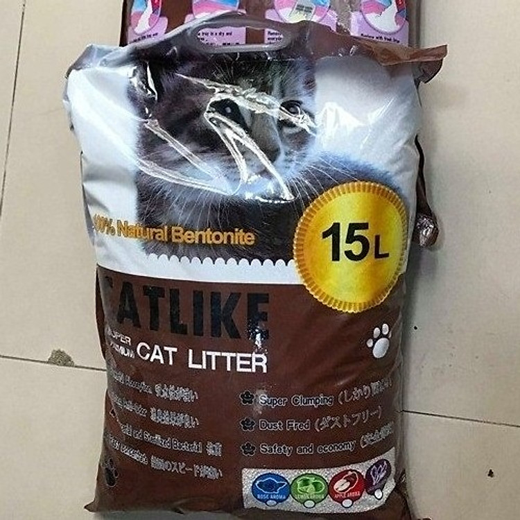 Cát vệ sinh cho mèo CatLike 15 L (giao màu mẫu nhiên)