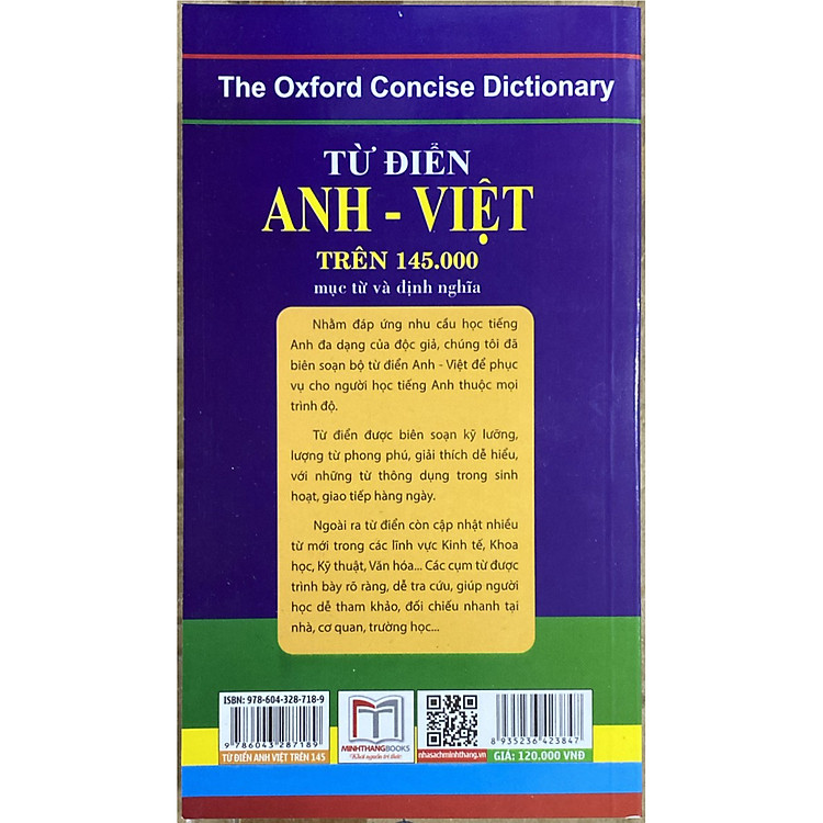 Từ Điển Anh - Việt Trên 145.000 Mục Từ Và Định Nghĩa (Tái bản) - Ảnh 2