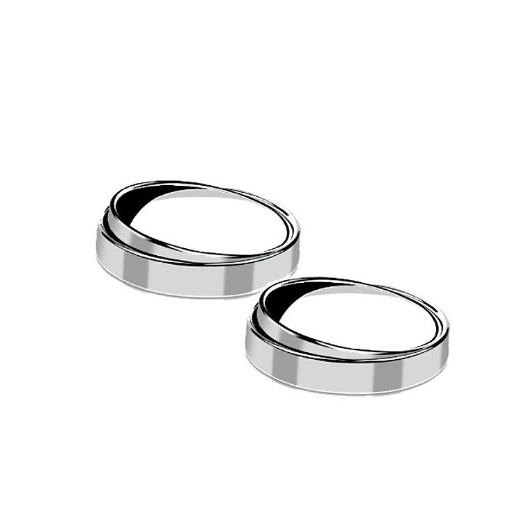 Đôi Gương cầu lồi chiếu hậu ô tô xóa điểm mù - Hàng thủy tinh thật có khung