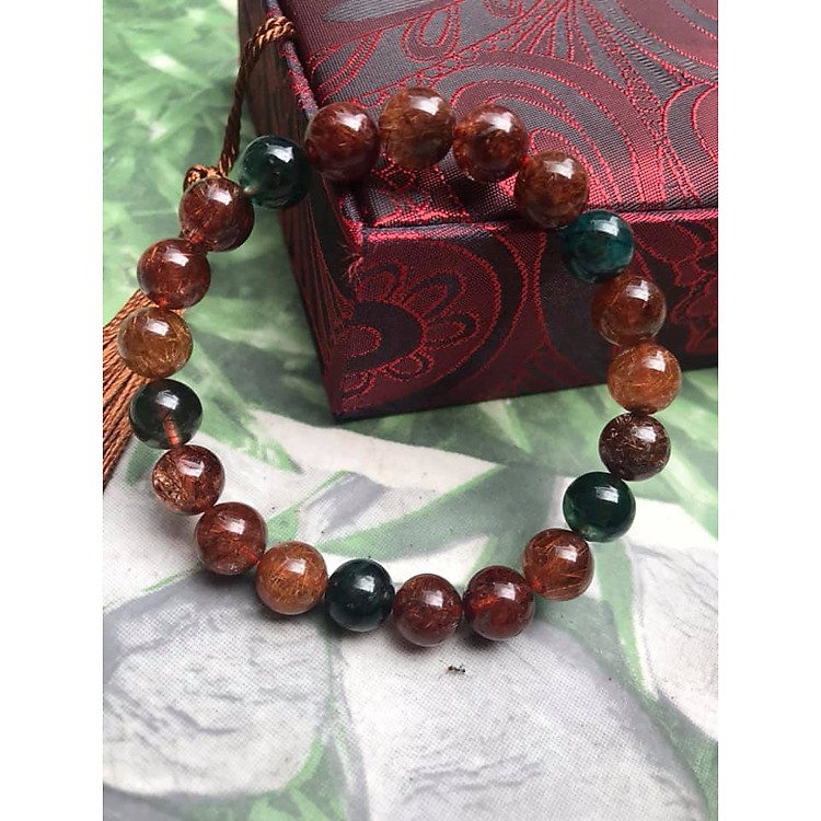 VÒNG THẠCH ANH TÓC TAM TÀI LOẠI BÓNG ĐẸP SIZE VÒNG 9LY MANG MAY MẮN TÀI LỘC CHO GIA CHỦ 100% ĐÁ THIÊN NHIÊN