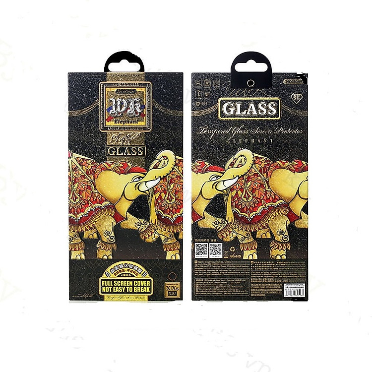 Cường Lực iPhone XS Max (6.5) WK Elephant 3D Bảo Vệ Toàn Diện - Siêu cứng ; Chống bám vân tay - Hàng chính hãng
