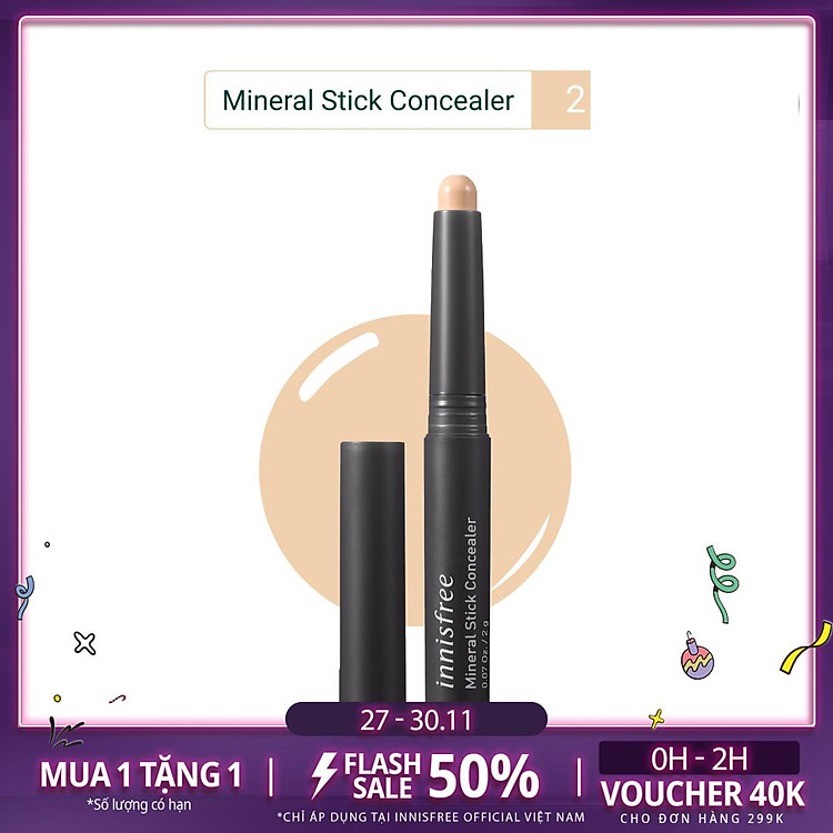Bút Che Khuyết Điểm Innisfree Mineral Stick Concealer