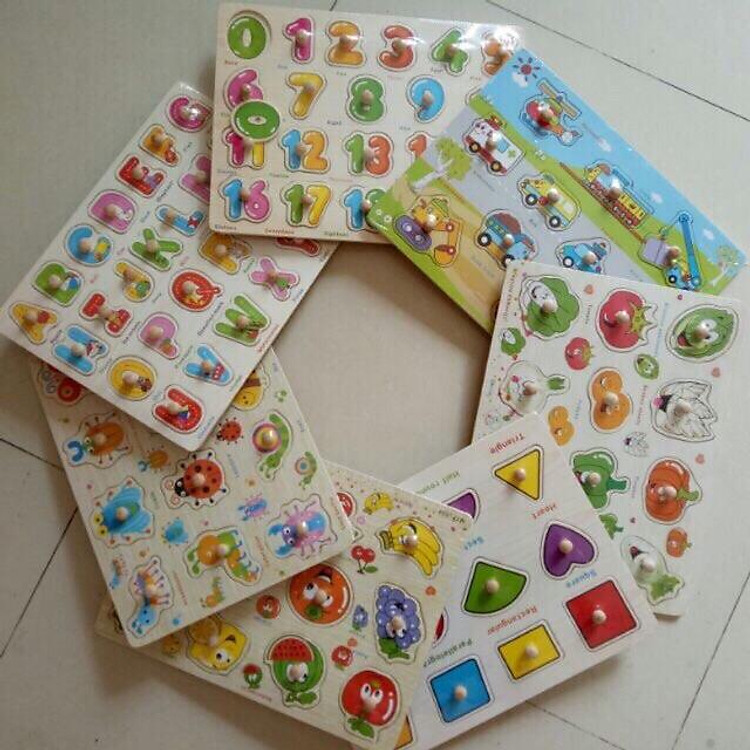 Bảng Núm Gỗ Thông Minh Cho Bé Chính hãng Tiết kiệm - Hình ảnh 2