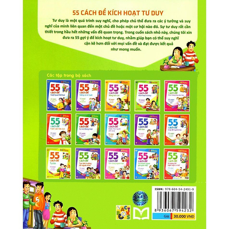 Tủ Sách Kĩ Năng Sống Dành Cho Học Sinh - 55 Cách Để Kích Hoạt Tư Duy - Ảnh 3