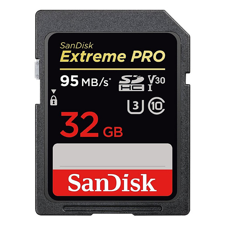 Thẻ Nhớ SanDisk 32GB Extreme Pro SDHC UHS-I - Hàng Nhập Khẩu