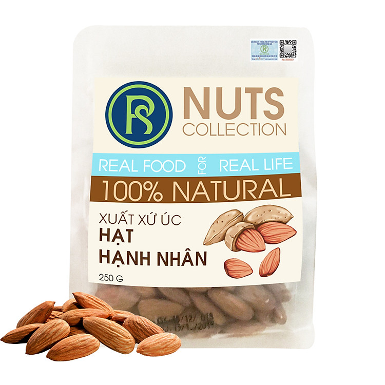 Túi Hạt Hạnh Nhân Dinh Dưỡng Cho Mẹ Real Food (250g)