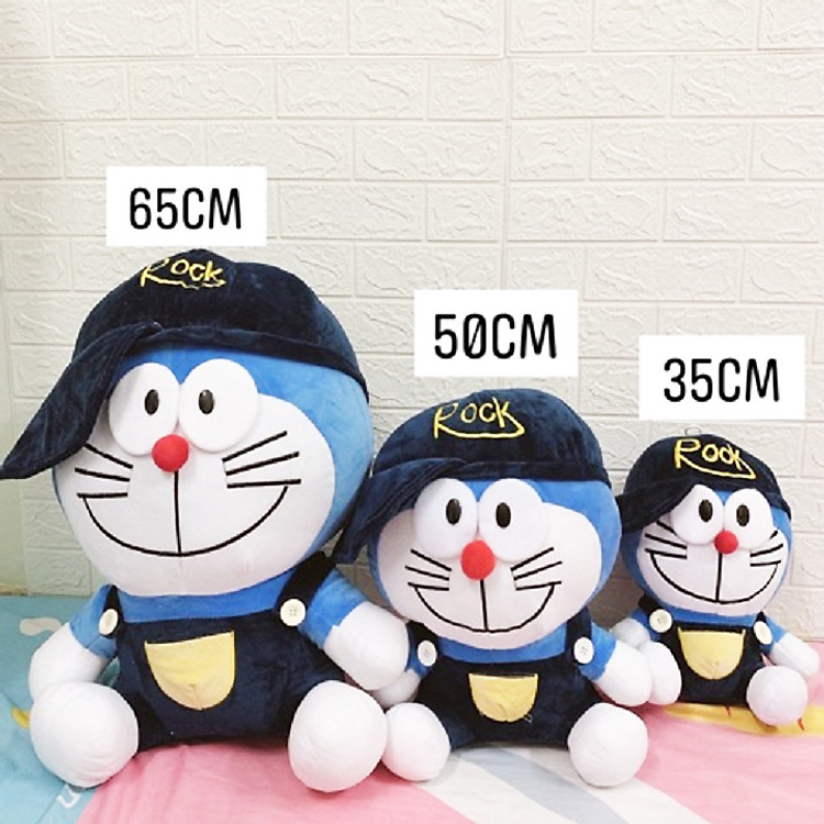 Mua Gấu bông Doraemon rock mũ 35cm Chính hãng Ưu đãi - Hình ảnh 2