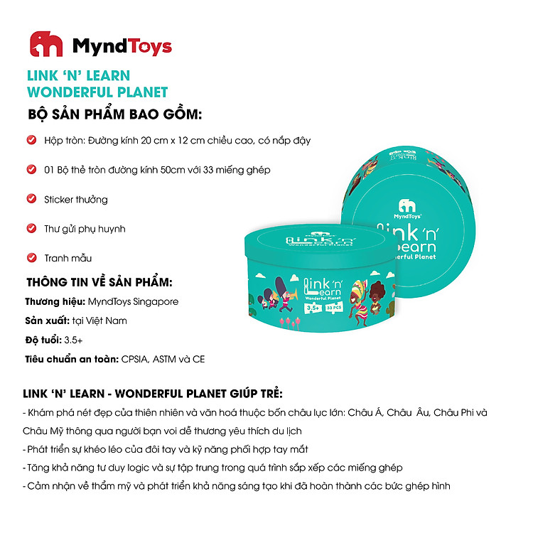 Bộ Xếp Hình Myndtoys Dành Cho Bé Chính hãng Ưu đãi - Hình ảnh 3