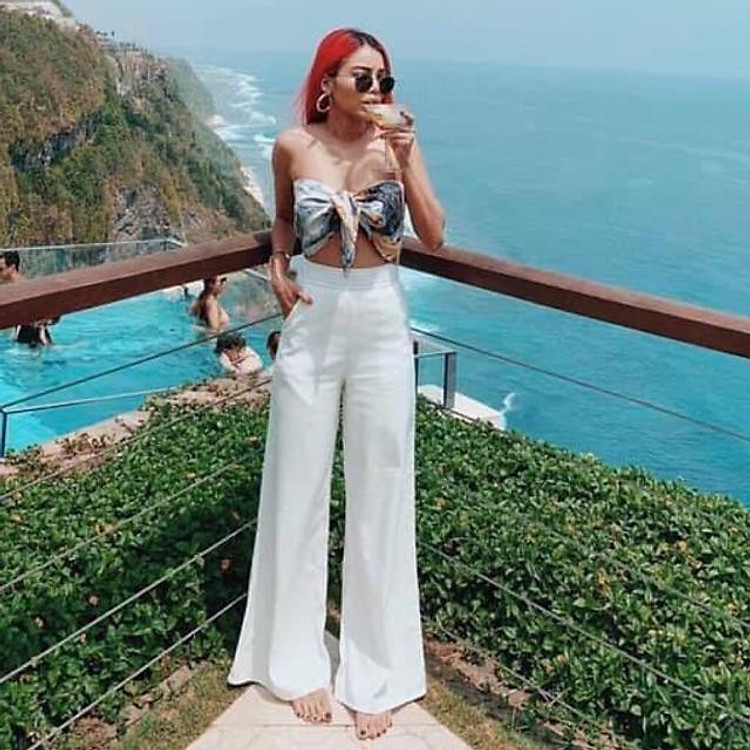 QUẦN TRẮNG SUÔNG ỐNG RỘNG