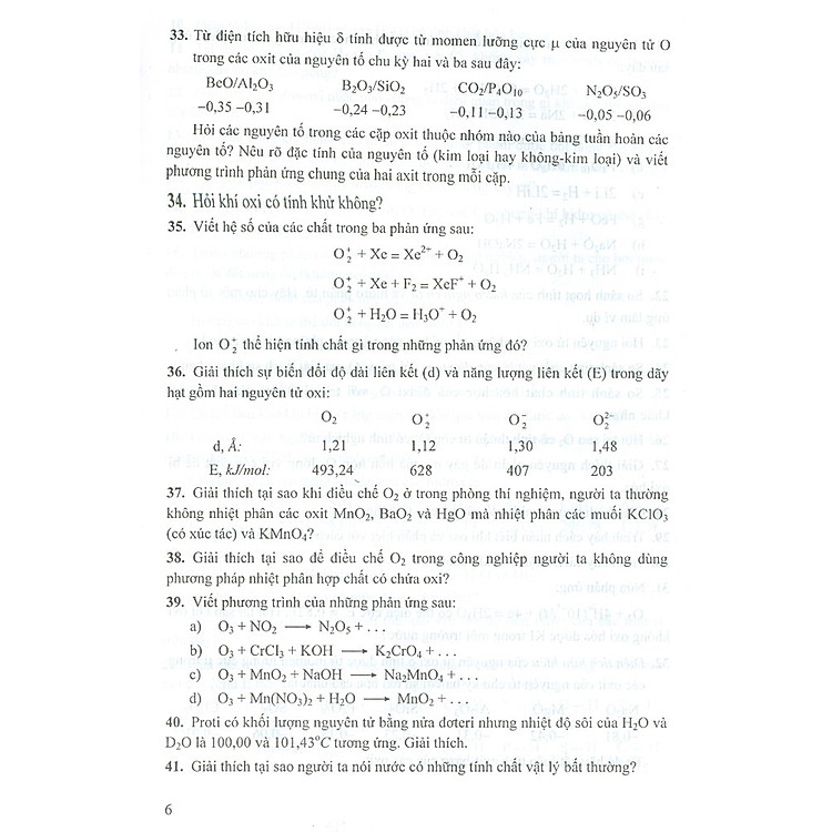 Bài Tập Hóa Học Vô Cơ - Quyển III - Hóa Học Các Nguyên Tố (Tái bản năm 2020) - Ảnh 3