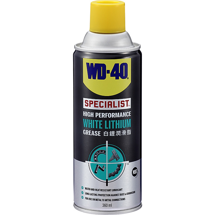 Dầu Nhờn Lithium Trắng White Lithium Grease WD-40 (360ml)