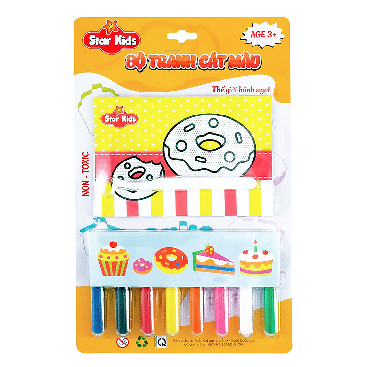 Bộ Tranh Cát Màu Thế Giới Bánh Ngọt STAR KIDS (K-504)