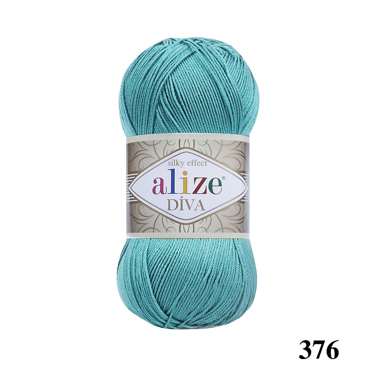 Cuộn sợi bóng Diva hãng len Alize yarns đan/móc Bikini, áo, váy, thú, túi ví, nón cực xinh
