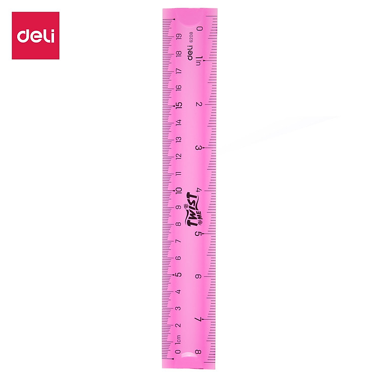 Thước Kẻ Nhựa Dẻo Ecopvc 20Cm Deli (2 chiếc) - Ảnh 3