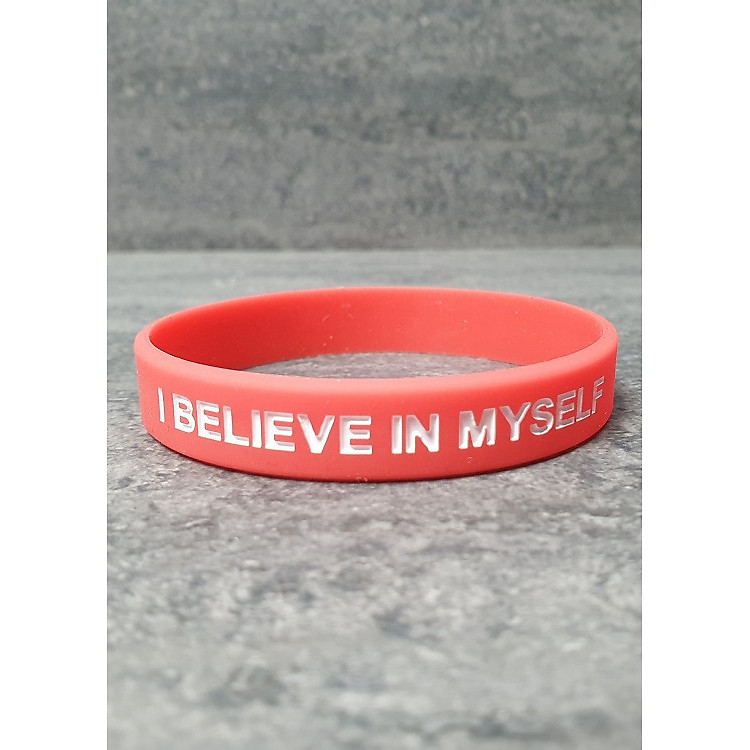Vòng Đeo Tay Cao Su Thể Thao Nam Nữ I BELIEVE IN MYSELF - 1 Vòng