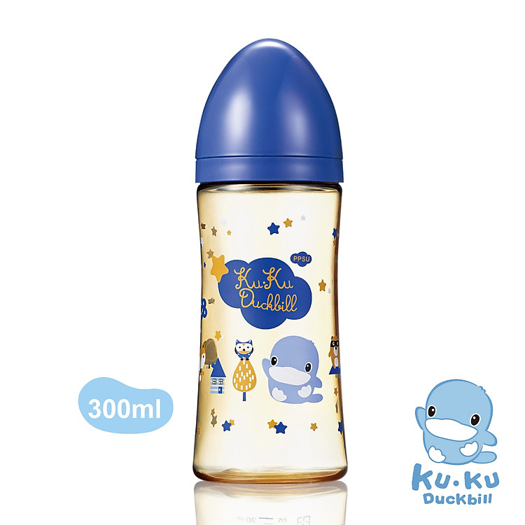 Mua Bình sữa cổ rộng PPSU KUKU 300ML Giá rẻ