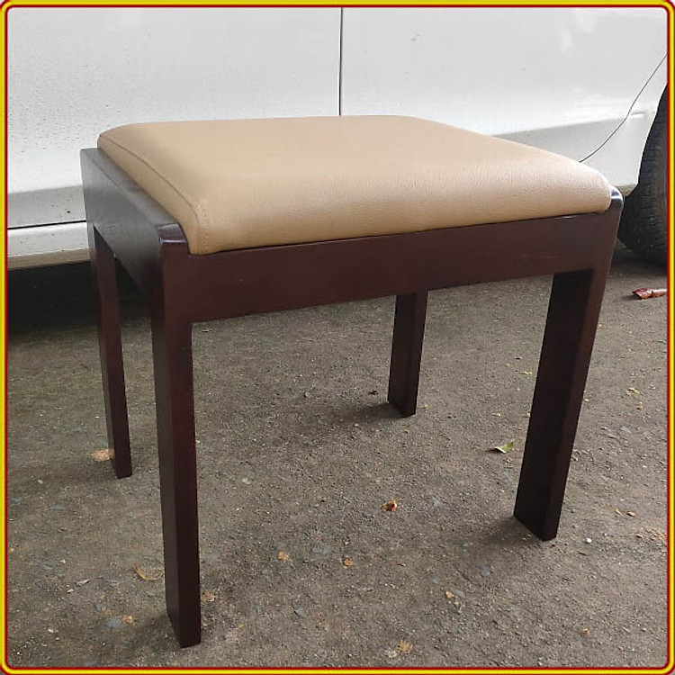 Ghế Đôn Ngồi Gỗ Sồi 08: mặt ghế Nệm