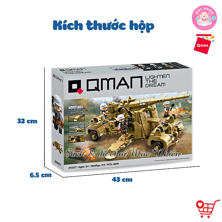 Mua Đồ chơi xếp hình Qman 21027 - Phòng không Chính hãng Giá tốt - Hình ảnh 2