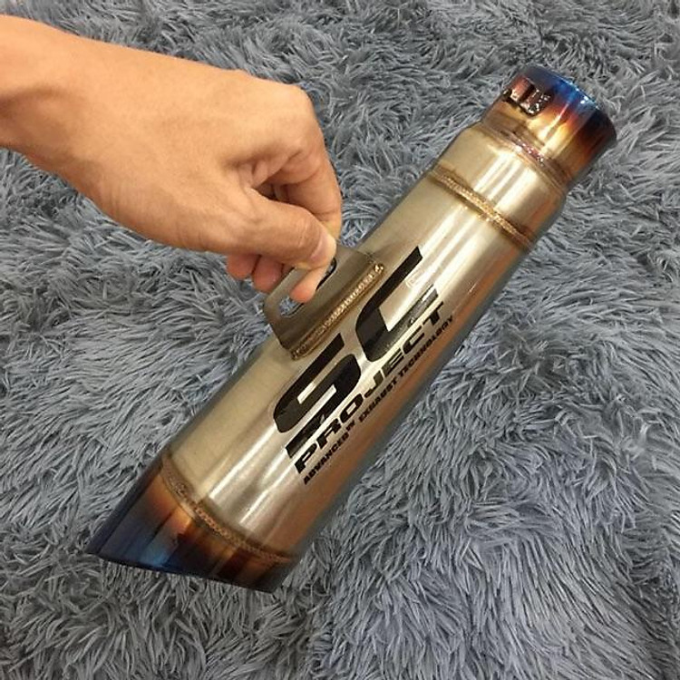 Lon pô SC S1 đít xéo inox