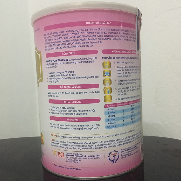 Nơi mua Sữa Dê NANO IQ PLUS Cho Bé 900g Uy tín Giá rẻ - Hình ảnh 3