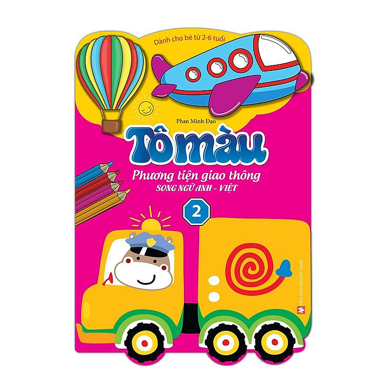 Tô Màu Phương Tiện Giao Thông Song Ngữ Anh Việt – Tập 2