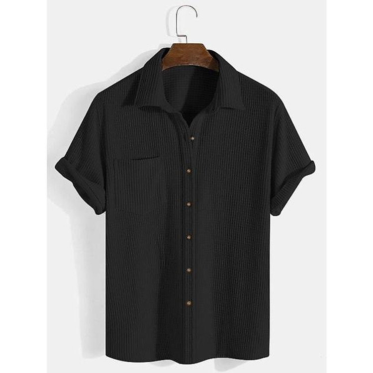 Áo sơ mi tay ngắn Cotton dệt - Ranh giới của sự tối giản, tinh tế - Polo Rafic