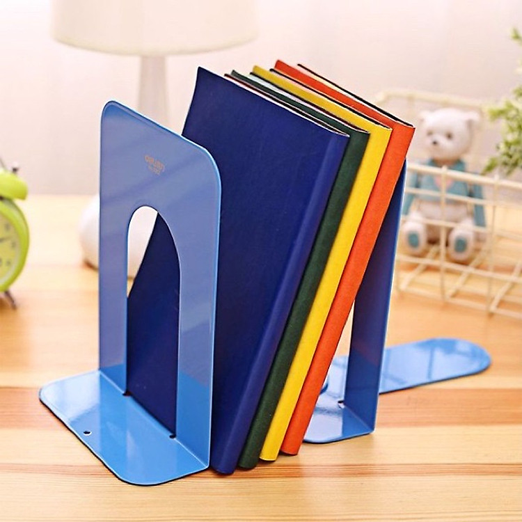 Giá dựng sách 90mm Deli (1 đôi) - Xanh/Đen - Ảnh 6