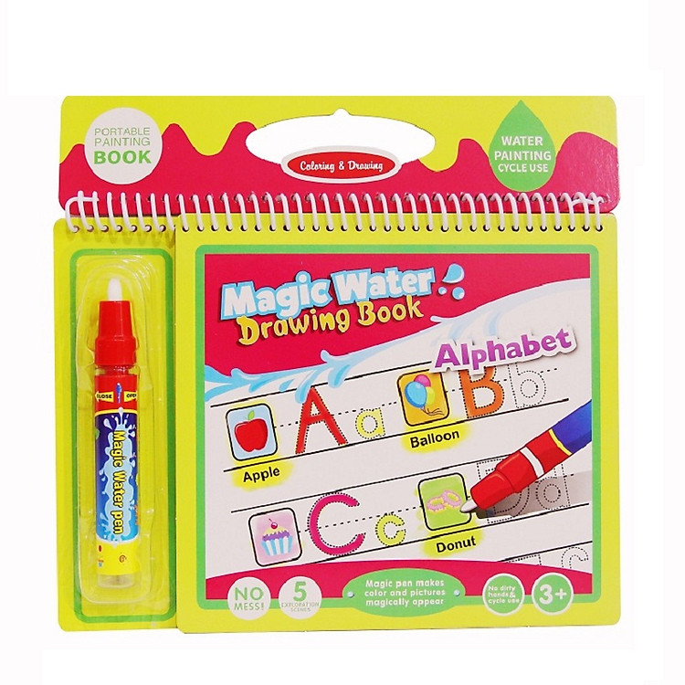 Sách tô màu bút nước thần kỳ Toys House size 39 - Kèm bút nước