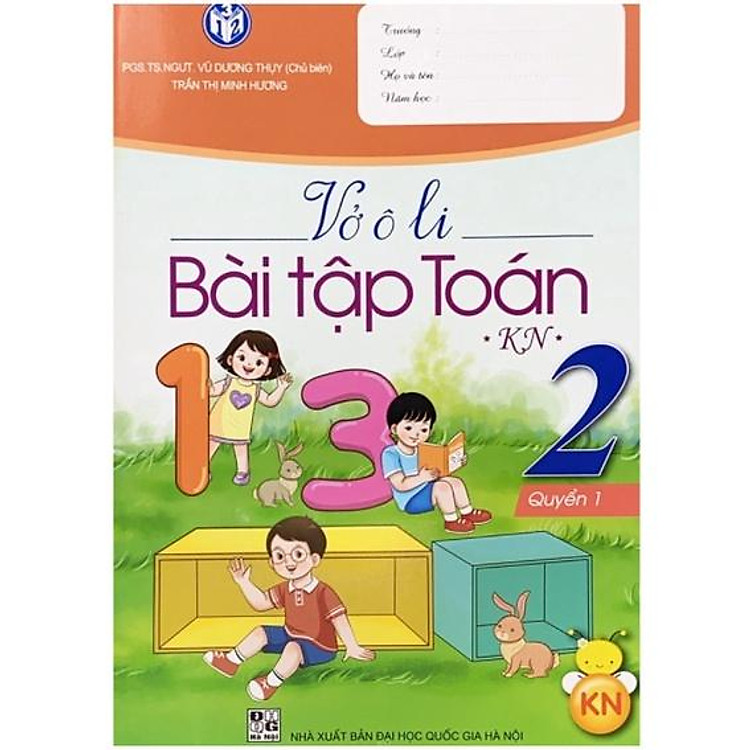 Vở ô li bài tập toán Lớp 2 quyển 1 (KN)