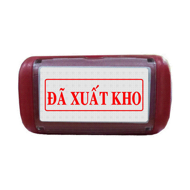 Con dấu liền mực Đã Xuất Kho (Mực đỏ)