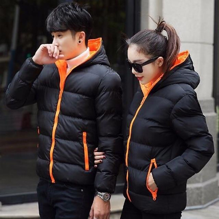 áo phao béo đôi nam nử phong cách hàn quốc