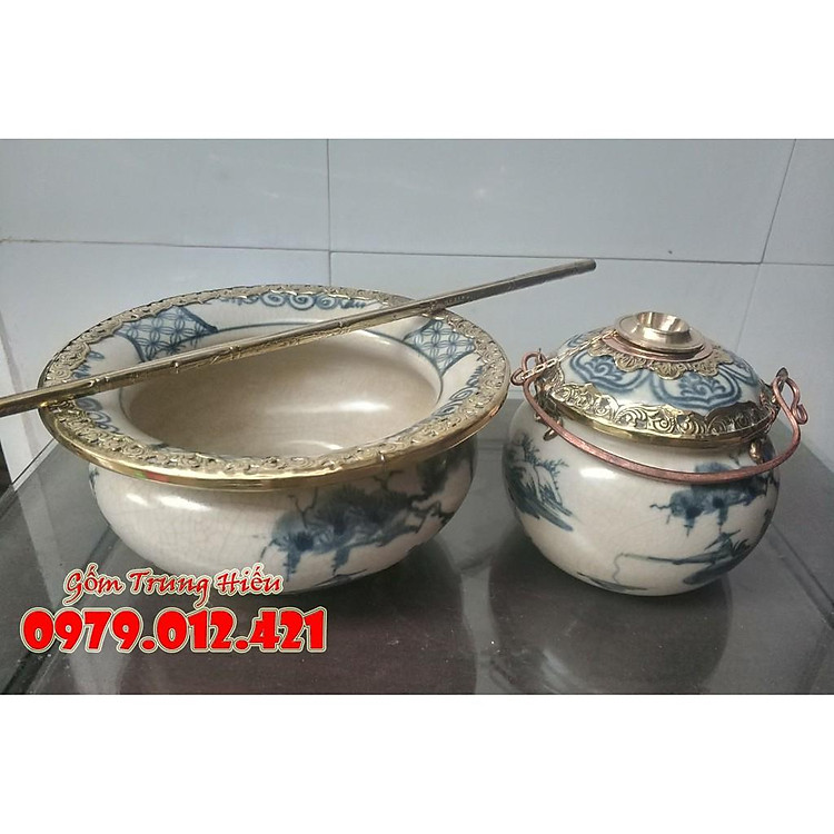 Bát điếu men rạn Bát Tràng - Ảnh 3