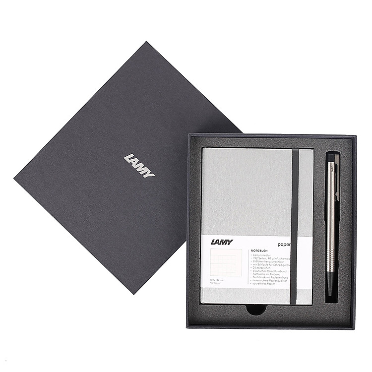 Bộ Sổ Lamy A6 Softcover Grey + Bút Logo Lamy - Ảnh 3