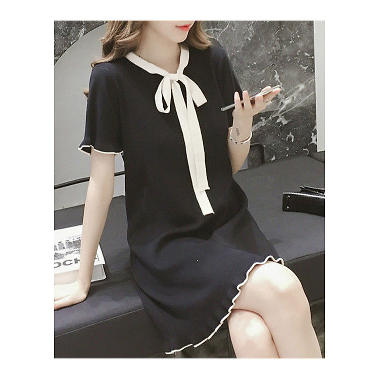 Đầm suông big size, đầm suông cho người mập, đầm che bụng