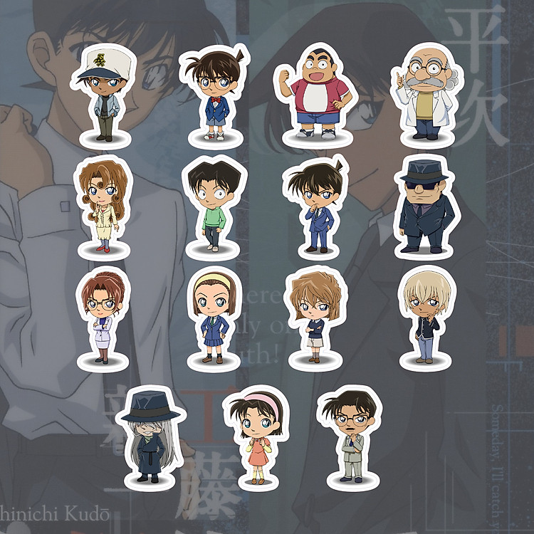 Bộ 15 sticker Conan 1