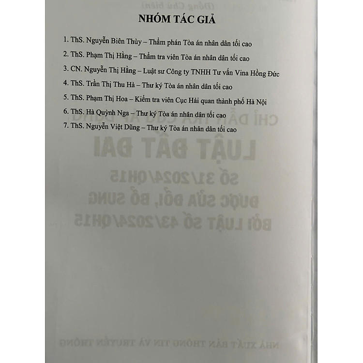 Chỉ Dẫn Tra Cứu Áp Dụng Luật Đất Đai 2024 (V2434A) - Ảnh 4