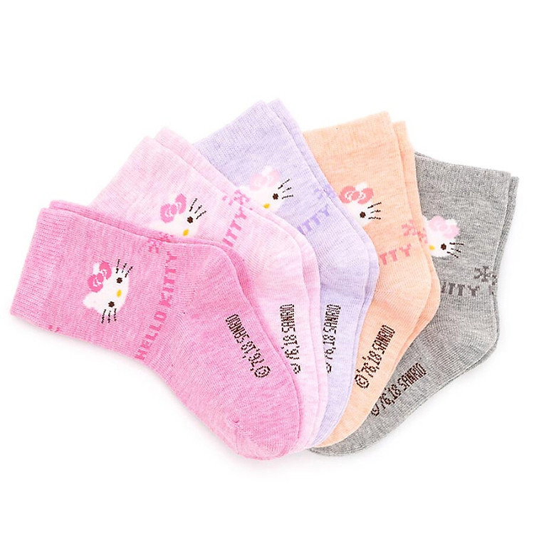 Vớ Nữ Hello Kitty Cotton KT3134 5 Đôi