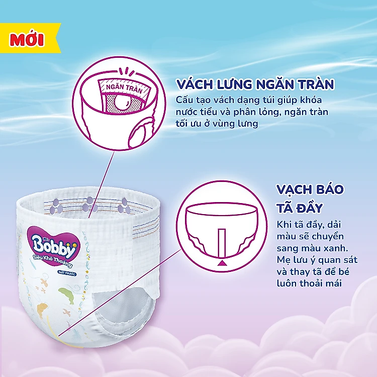 Tã quần Bobby Siêu Khô Thoáng XXL76 Uy tín Giá rẻ - Hình ảnh 3