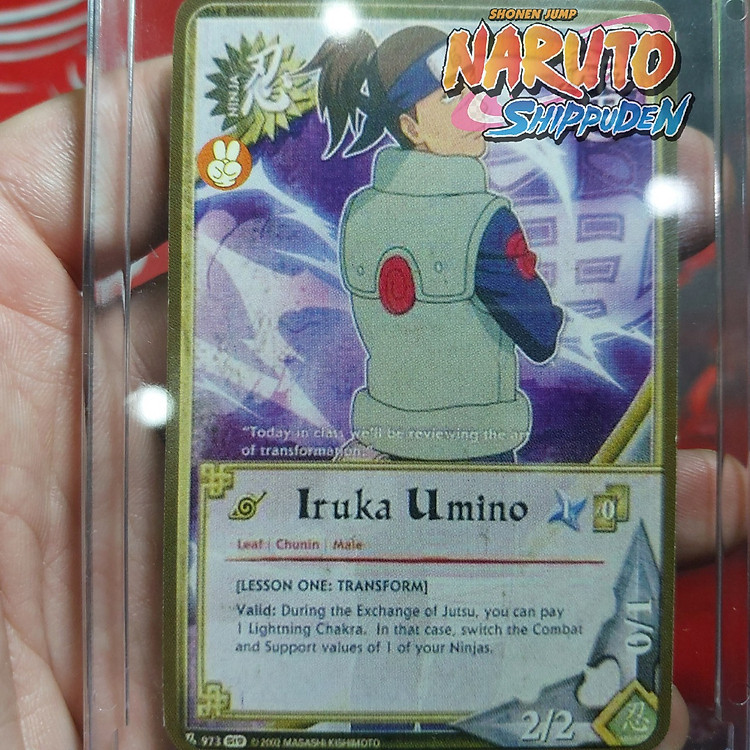 Thẻ Naruto Iruka Umino 973 thầy Narutos đời 1 Tặng kèm top loader bảo vệ 2054 1 14