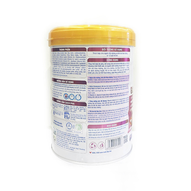 Sữa Oracare Glucer Dairy lon 900g - Dinh dưỡng cho người tiểu đường & tiền đái tháo đường