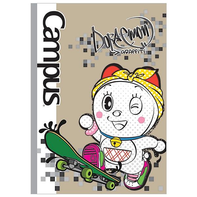 Vở Doraemon Graffiti Kẻ Ngang (200 trang, khổ B5 – Lốc 5 cuốn)